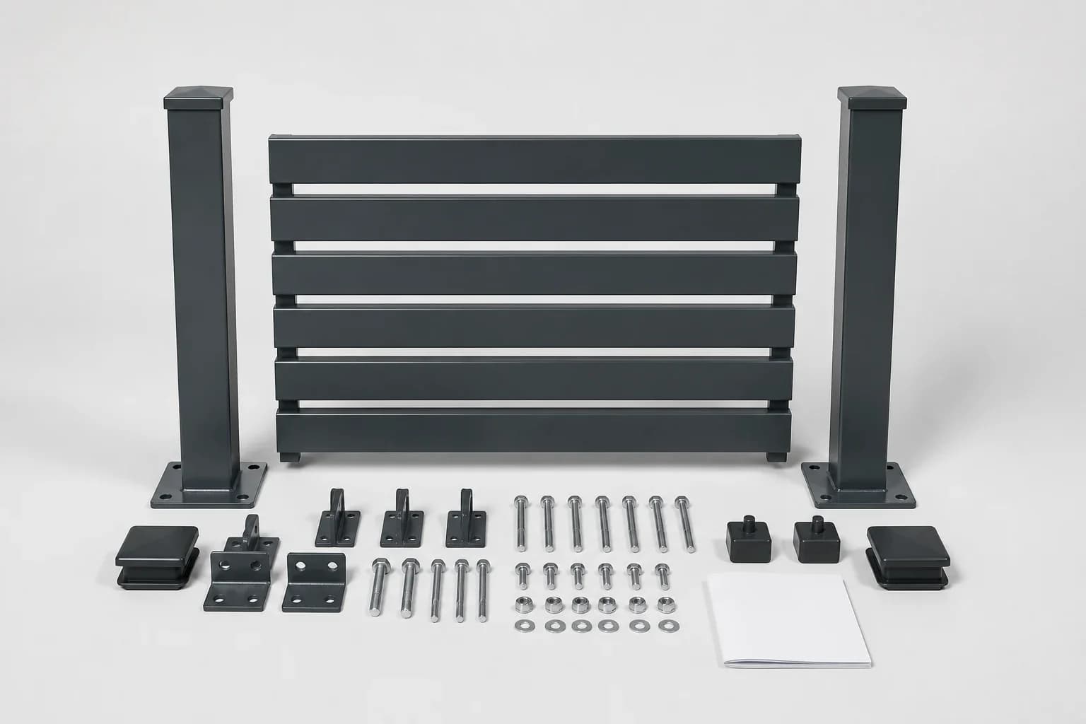 Montageset mit Pfosten und Befestigung